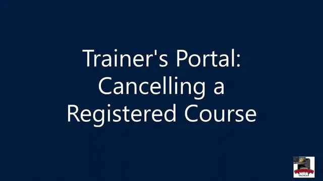 Cancelling Course