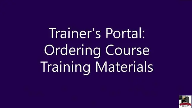 Ordering Training Material